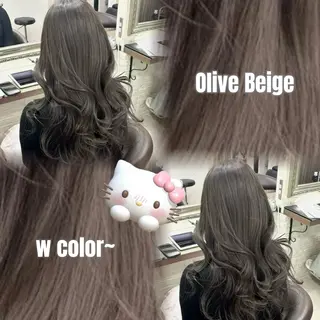 ロング カラー レイヤー/顔周り/ 韓国ヘア🩶フウカのヘアスタイル