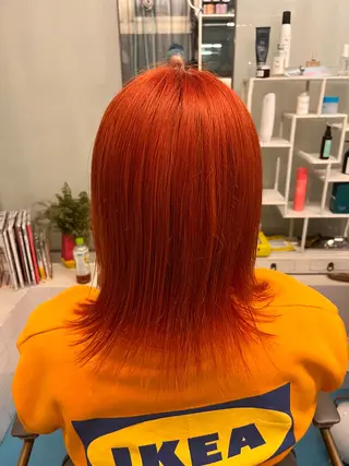 ミディアム カラー カリプソショコラ美容室所属・YOKO こりんのヘアスタイル