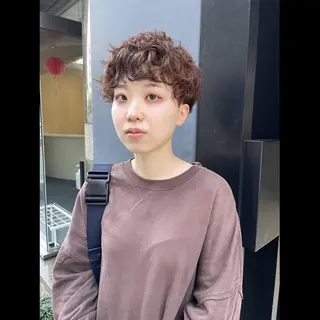 ショート パーマ パーマ・ストレート/ reina🐈‍⬛のヘアスタイル