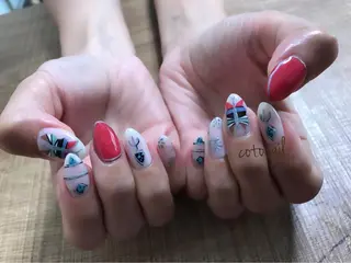 ネイル ツメトマツゲ .のネイルデザイン