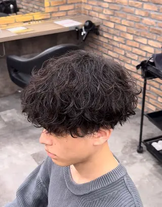 パーマ メンズ パーマ特化 まなるのヘアスタイル
