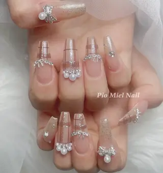 ネイル momo 長さだしのネイルデザイン