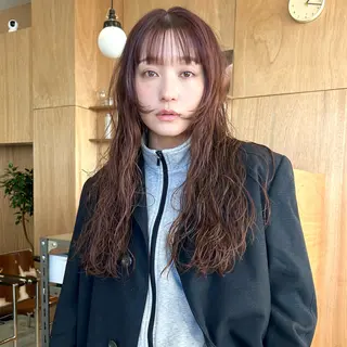 ロング パーマ hina/パーマ /ニュアンスパーマのヘアスタイル