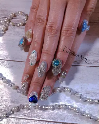 ロング ネイル USAMiMi 🐰💕のネイルデザイン