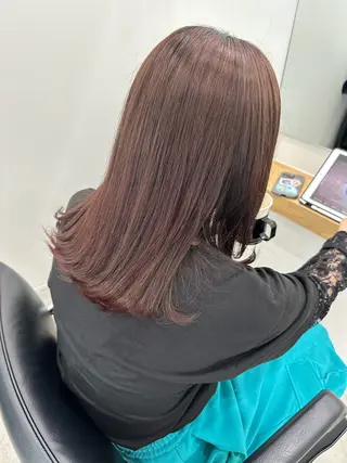 セミロング カラー ヘアセット/艶カラー 💐nao.のヘアスタイル