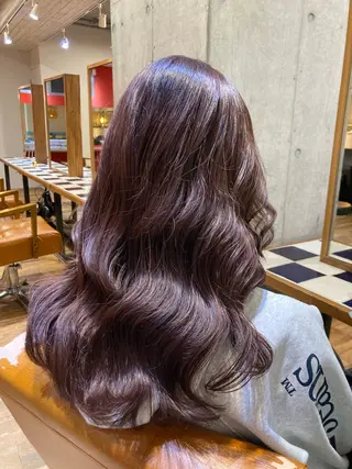 セミロング カラー 横浜美容室／暖色系 michika🌹のヘアスタイル