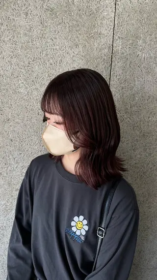 セミロング 岩間 萌々果/eimのヘアスタイル