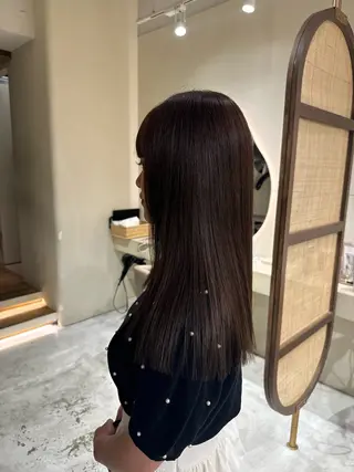 ロング カラー 中澤 眸乃のヘアスタイル