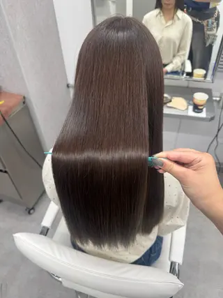 ロング 🕯コバ/レイヤー/ 透明感/縮毛🕯のヘアスタイル