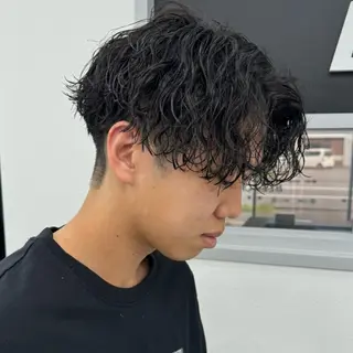 ショート パーマ メンズ 🔥札幌No.1🥇 パーマ特化美容師🔥のヘアスタイル
