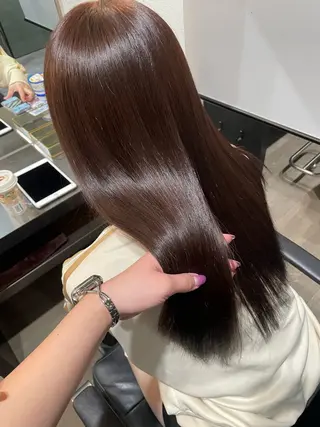 ロング カラー 石川 聖奈のヘアスタイル