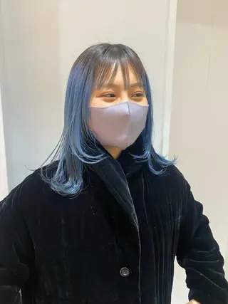 ミディアム カラー ❤️パーマ美容師✂︎ 井口美緒のヘアスタイル