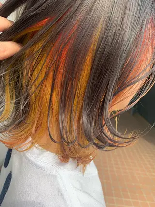 ミディアム カラー theF___ yukoのヘアスタイル