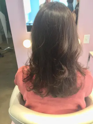 セミロング 所渉/韓国レイヤー /ウルフカットのヘアスタイル