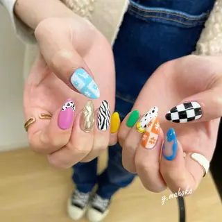 ネイル She nail studio 原宿所属・パラジェル有/ スカルプ/mahoのネイルデザイン