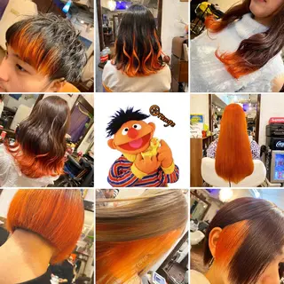 ロング カラー メンズ "PEPPU "所属・🌈推し色派手髪 ハイトーンShinのヘアスタイル