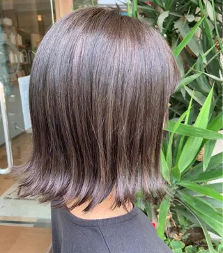 ショート カラー うる艶カラー🤍 SAKI🧸錦糸町のヘアスタイル