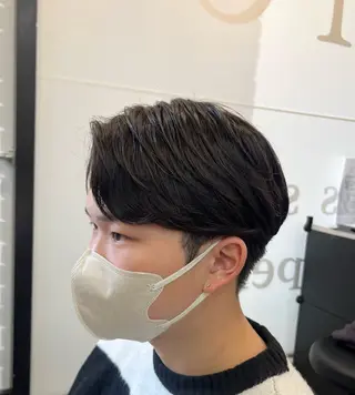 ショート パーマ メンズ 韓国風メンズ/毛流れ ヘアなら須田龍世のヘアスタイル