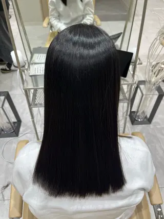 ロング パーマ Ken 縮毛矯正/韓国風ヘアのヘアスタイル