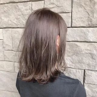 ミディアム カラー 店長/mao/ 前髪/顔周りカットのヘアスタイル