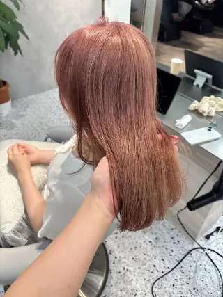 カラー ミディアム Lond Roleのヘアスタイル