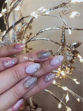 ミディアム ネイル 長さ出し専門 nynaのネイルデザイン