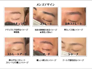 メンズ アイブロウ ガネーシャのうたた寝 上野店 本橋𓉔のヘアスタイル