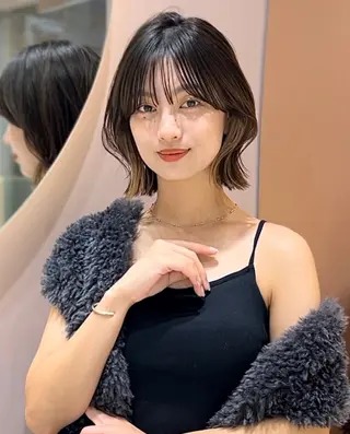 ショート 韓国顔周りヘア 🇰🇷💐石井遥のヘアスタイル