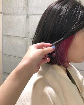 ショート カラー ボブ/ミニボブ/ 立河今日子のヘアスタイル