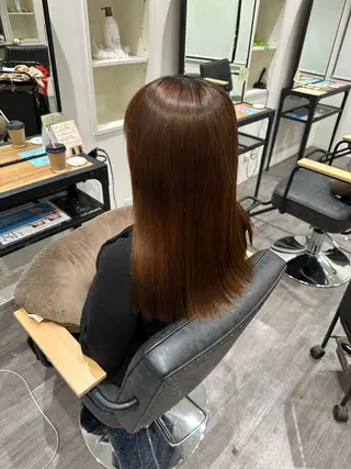 セミロング パーマ 艶髪レイヤー上田 紗也🇰🇷💗のヘアスタイル