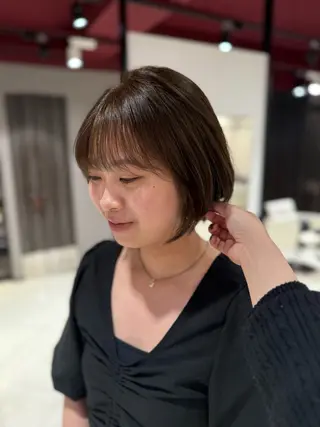 ショート カラー Harris 表参道・外苑前・青山 表参道本店所属・艶カラー/ハイトーン /アレンジ/meiのヘアスタイル