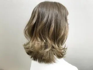 セミロング カラー トップスタイリスト 💙藤原 純のヘアスタイル