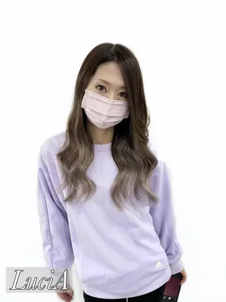 ロング カラー ヘアアレンジ LuciA RIANAのヘアスタイル