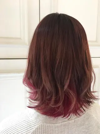 ミディアム 田中 未澪のヘアスタイル