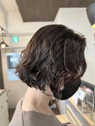 ショート カラー パーマ パーマ/ハイライト 💙鶴岡　愛💙のヘアスタイル