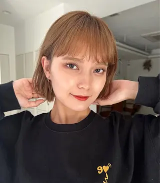 ショート カラー 透明感/ベージュ /kazui🐈のヘアスタイル