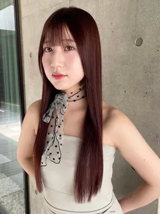 ロング 🍑暖色／レイヤー／ 真希🎀のヘアスタイル