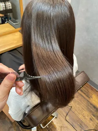 ミディアム カラー ツヤ美髪💐 髪質改善/高山愛来のヘアスタイル