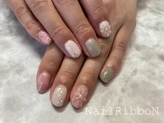 ネイル ネイルリボン 石田のネイルデザイン