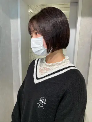 ショート カラー ナチュラル透明感🌱 小山美樹子のヘアスタイル