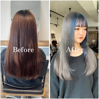 ロング カラー ムラ修正/ ハイトーン💖Riaのヘアスタイル