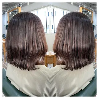 ミディアム カラー 村山 茉衣のヘアスタイル