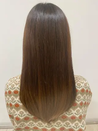 セミロング タナカ レイヤのヘアスタイル