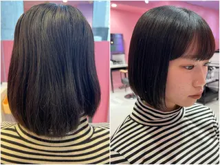 ショート 紙屋町ショート /ボブ　パーマ河内蓮のヘアスタイル