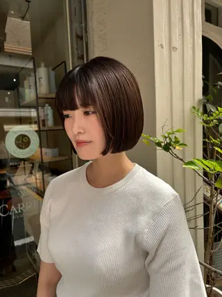 ショート 水原波津輝/ボブ /ニュアンスパーマのヘアスタイル