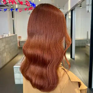 セミロング カラー パーマ ヘアアレンジ 暖色💖ツヤ髪💖 masae🌼のヘアスタイル