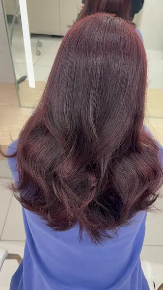 ロング 韓国レイヤー/ 顔まわり/西野和裕のヘアスタイル