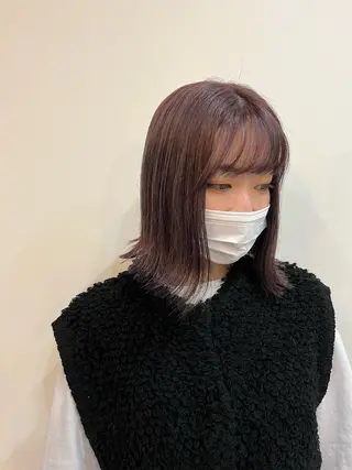 ミディアム パーマ／透明感 🍃Hidetoraのヘアスタイル