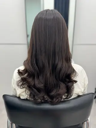 ロング パーマ GO TODAY シェアサロン 銀座Arc店所属・デジタルパーマ🫧 韓国風ヘア🫧サクラのヘアスタイル