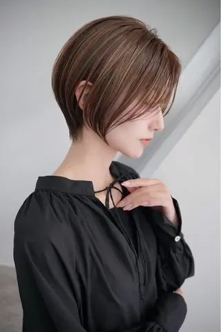 ショート カラー 髪質改善カラー ショートボブ専門のヘアスタイル